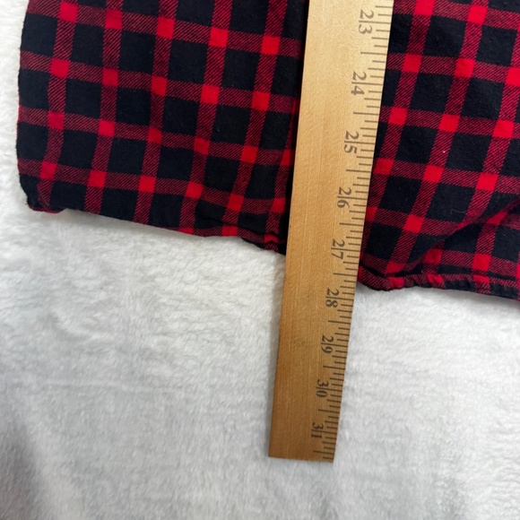Harvest Gear Buffalo Plaid Shirt Mens Size XLT Red Black Flannel Long Sleeve - Picture 7 of 9